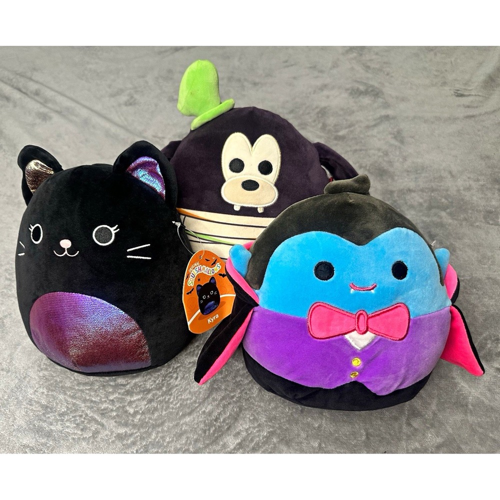 Squishmallows Disney Goofy Halloween Plush Stuffed Animal Small 6-14in BUNDLE